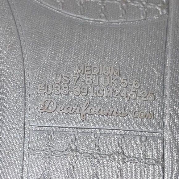 NWT Dearfoams women pink velvet slippers Medium - Picture 6 of 7